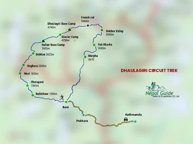 Dhaulagiri Circuit Trek | 17 Days Itinerary